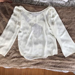 Cream blouse